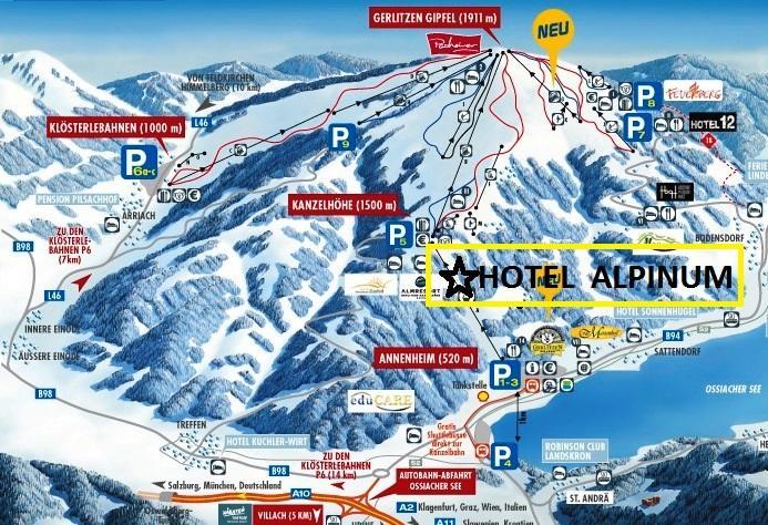 Hotel Alpinum Треффен Экстерьер фото